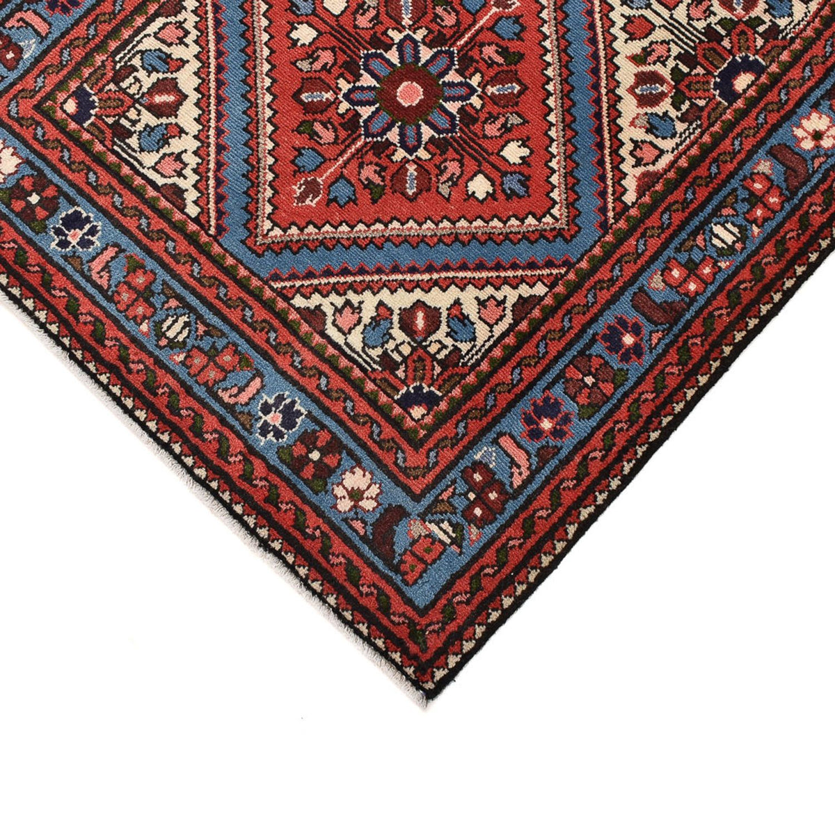 Tapis de couloir Tapis persan - Nomadic - 386 x 78 cm - rouge clair