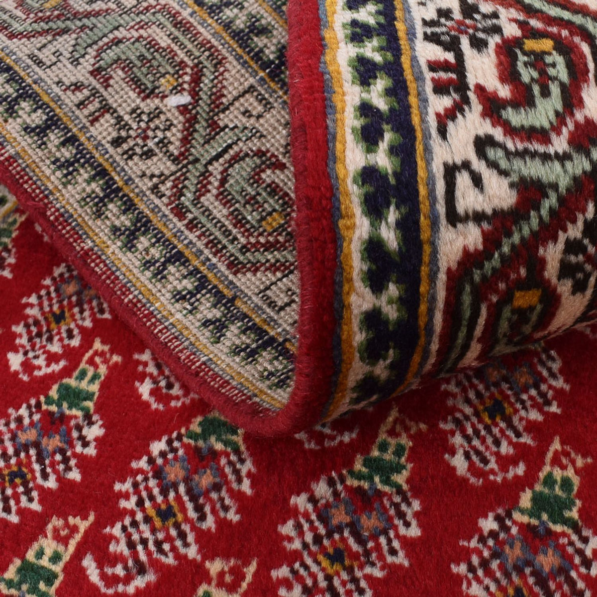 Tapis de couloir Tapis persan - Tabriz - 457 x 71 cm - rouge