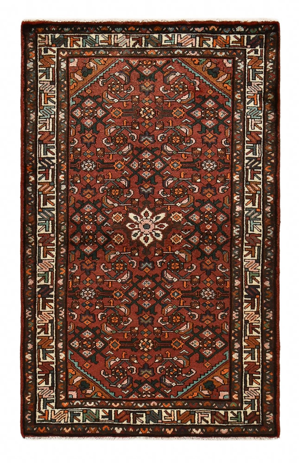 Tapis persan - Nomadic - 163 x 100 cm - rouge foncé