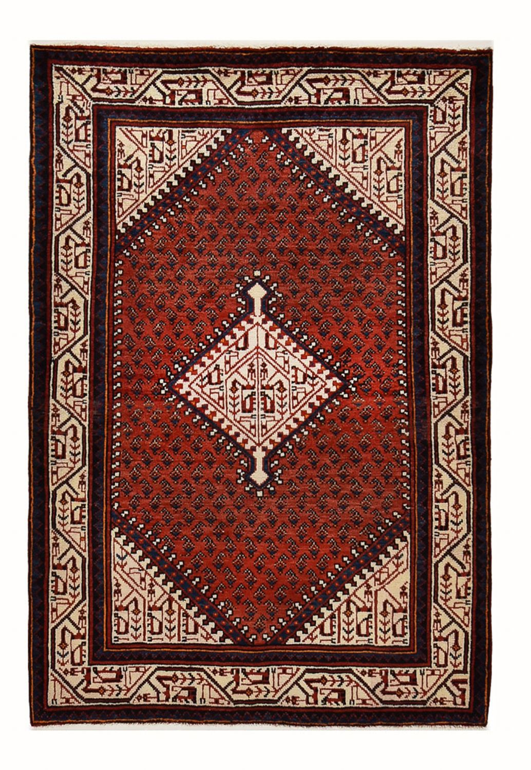 Tapis persan - Classique - 155 x 100 cm - rouge