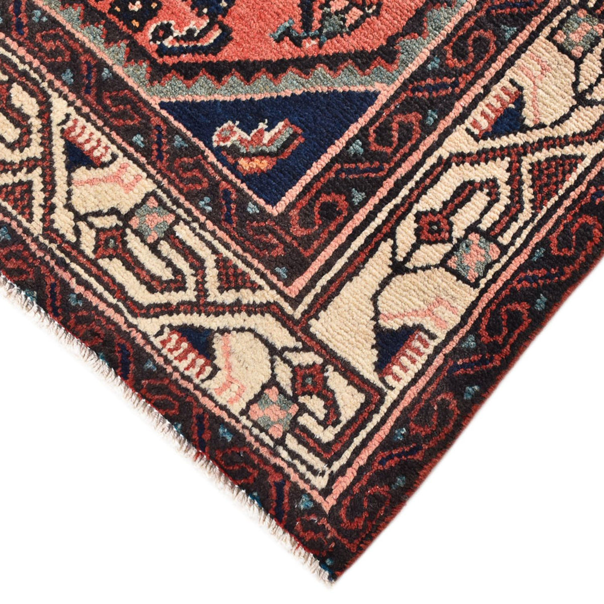 Tapis persan - Nomadic - 152 x 103 cm - rouge clair