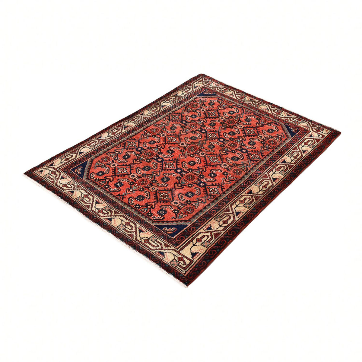 Tapis persan - Nomadic - 152 x 103 cm - rouge clair