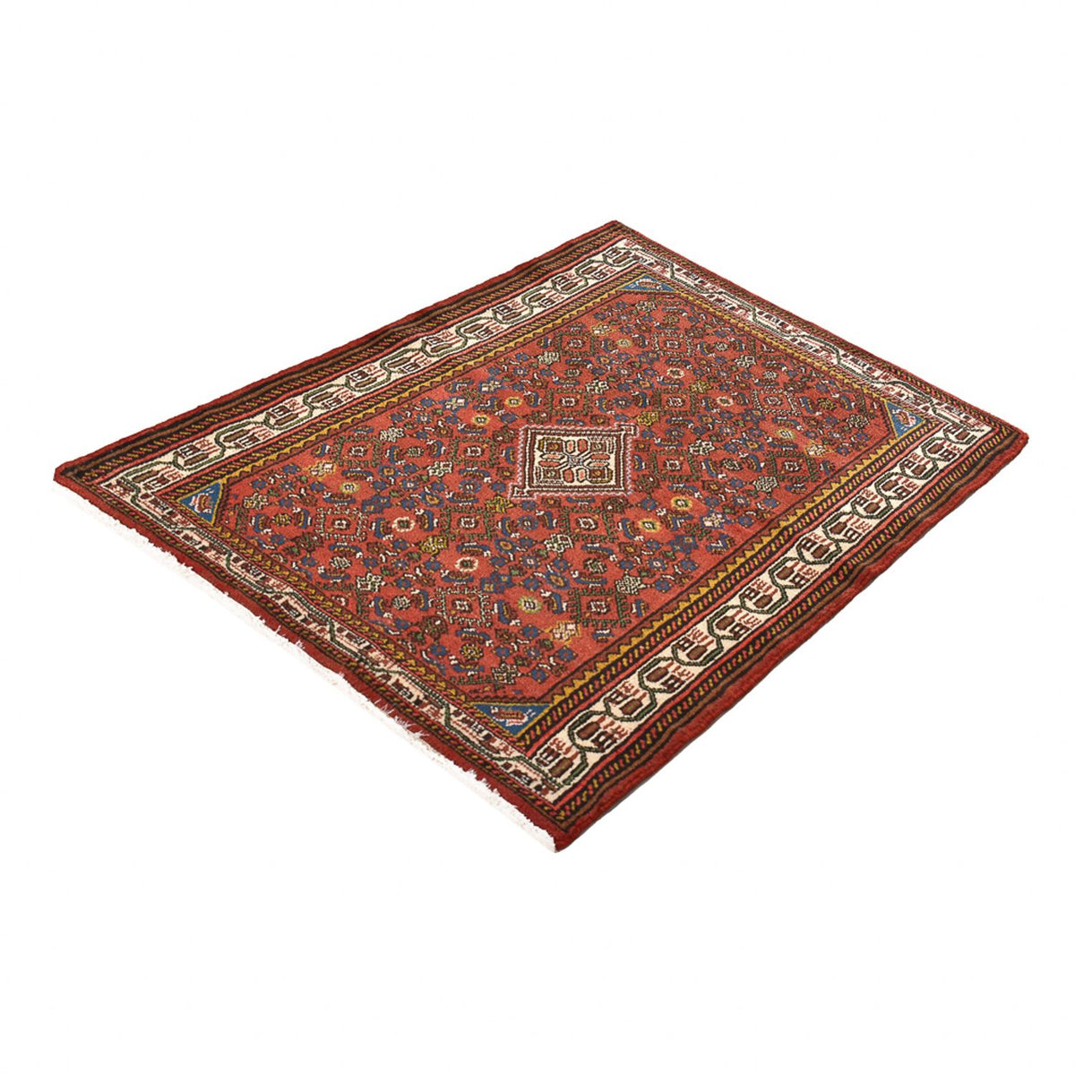 Tapis persan - Nomadic - 150 x 99 cm - rouge foncé