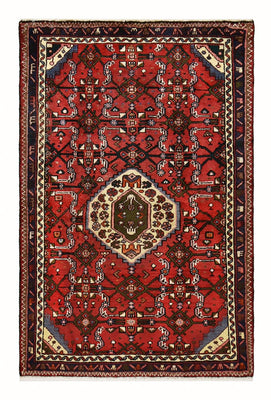 Tapis persan - Nomadic - 151 x 99 cm - rouge