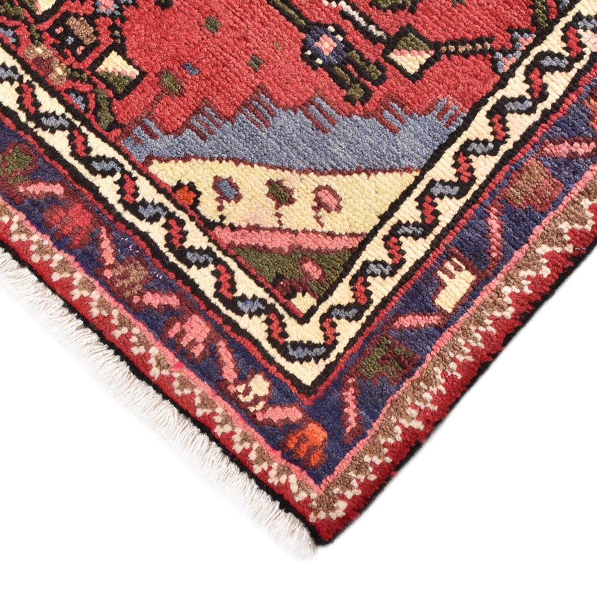 Tapis persan - Nomadic - 151 x 99 cm - rouge