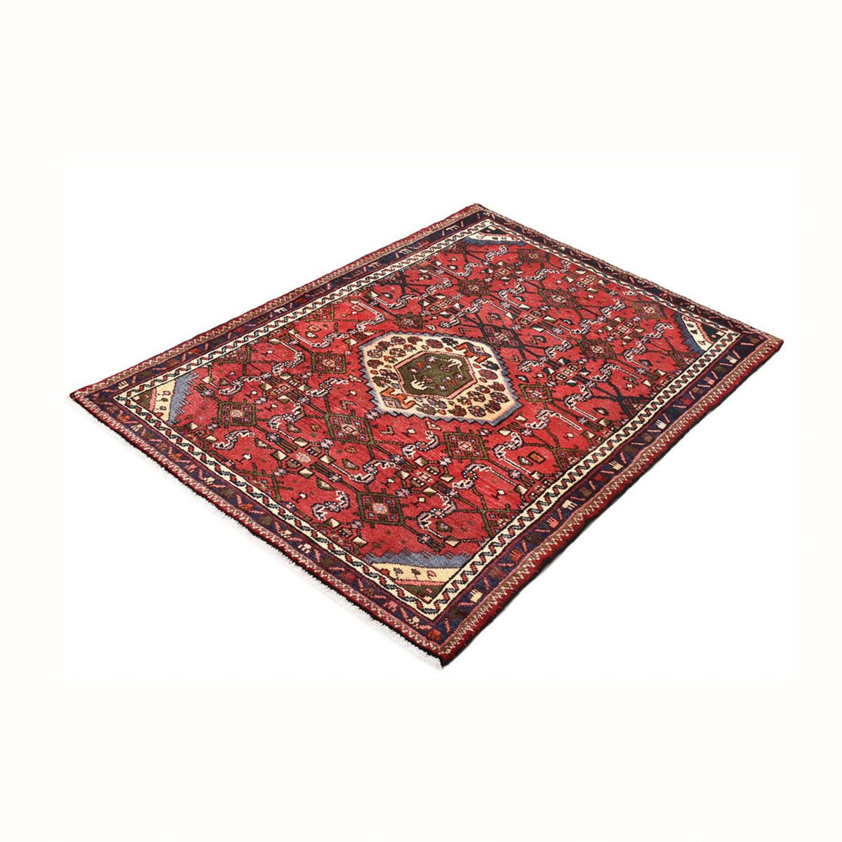Tapis persan - Nomadic - 151 x 99 cm - rouge