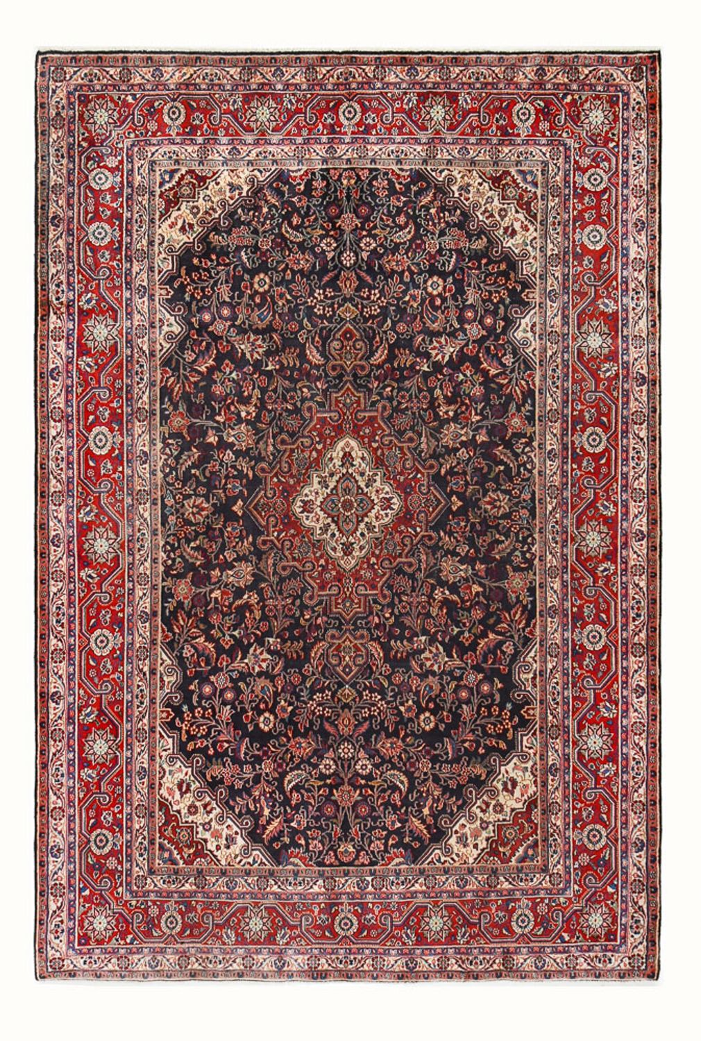 Tapis persan - Nomadic - 332 x 223 cm - rouge clair
