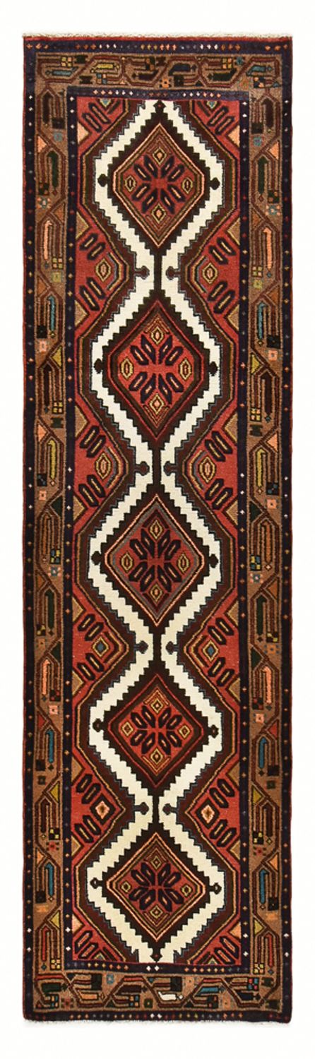 Tapis de couloir Tapis persan - Nomadic - 292 x 75 cm - rouge foncé