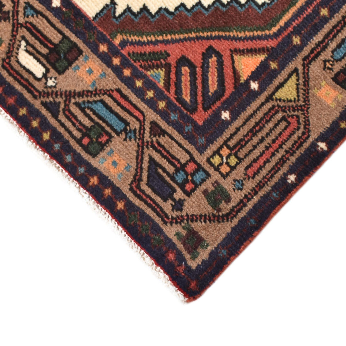 Tapis de couloir Tapis persan - Nomadic - 292 x 75 cm - rouge foncé