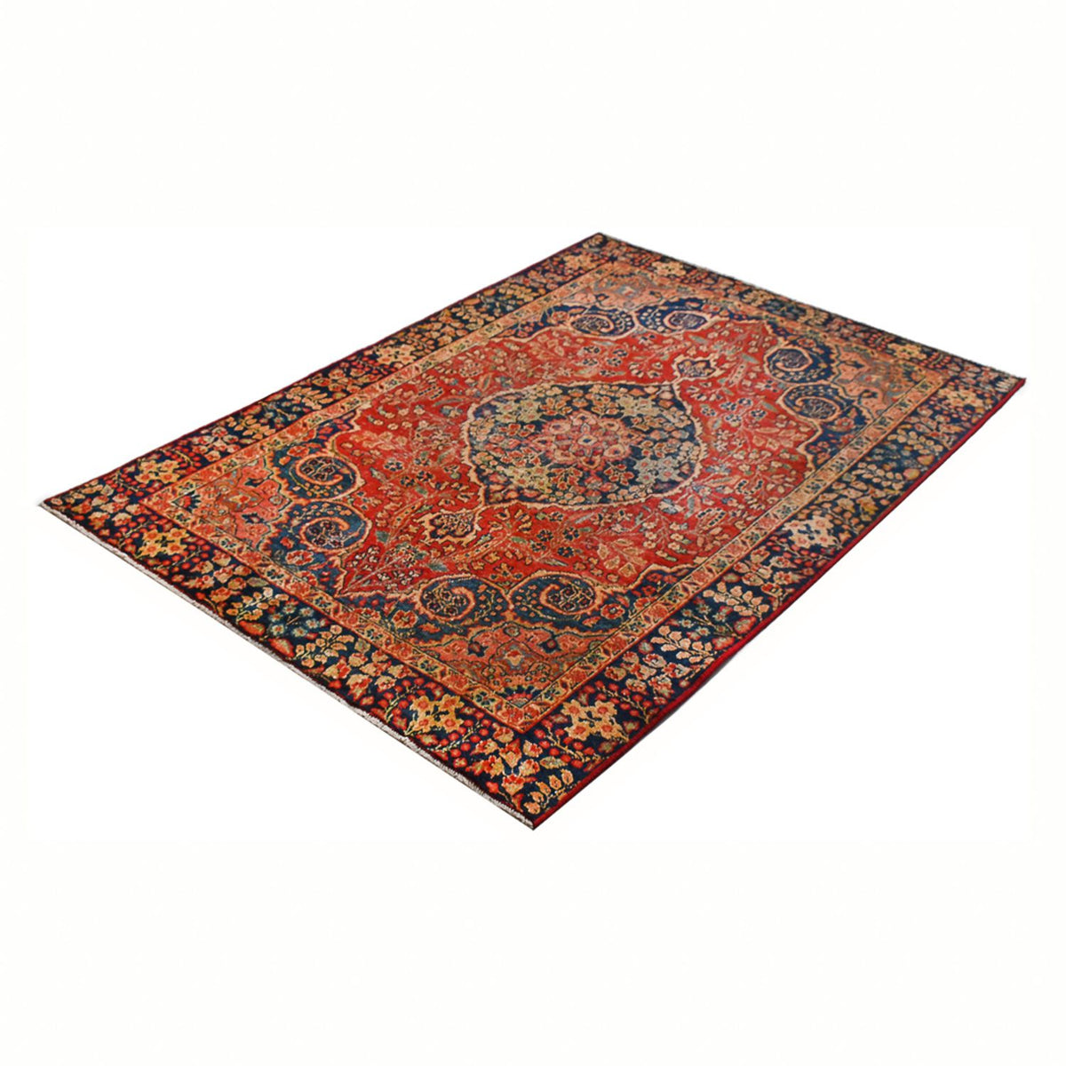 Tapis persan - Nomadic - 175 x 128 cm - rouge