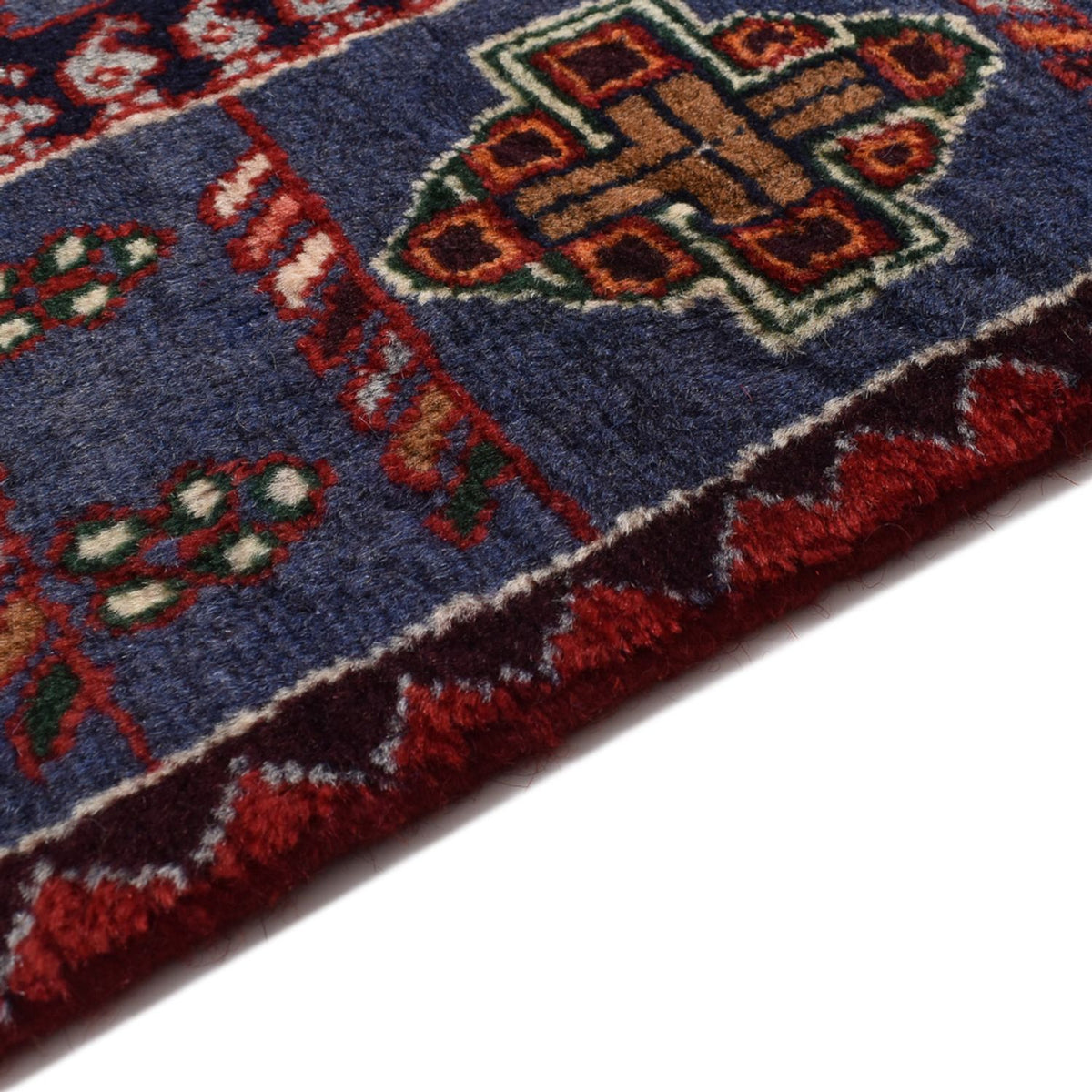 Tapis de couloir Tapis persan - Nomadic - 382 x 168 cm - rouge foncé