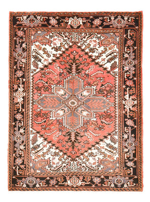 Tapis persan - Nomadic - 205 x 156 cm - rouge clair