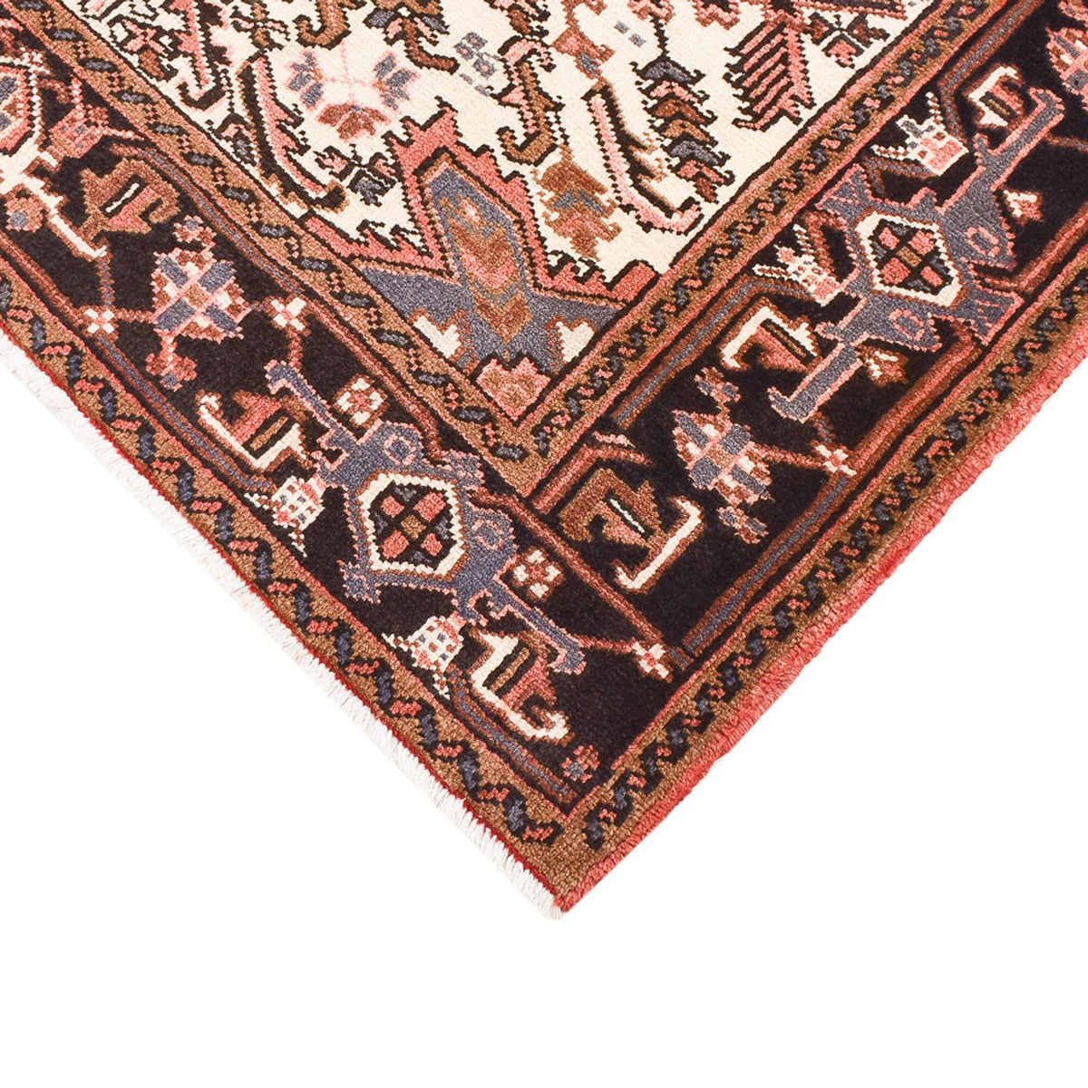 Tapis persan - Nomadic - 205 x 156 cm - rouge clair