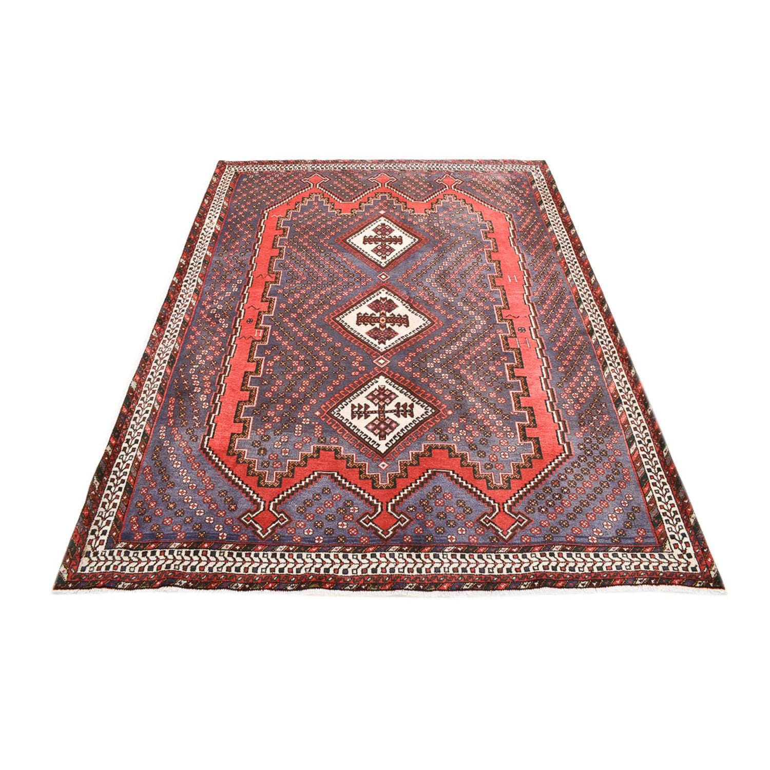 Tapis persan - Nomadic - 241 x 180 cm - rouille