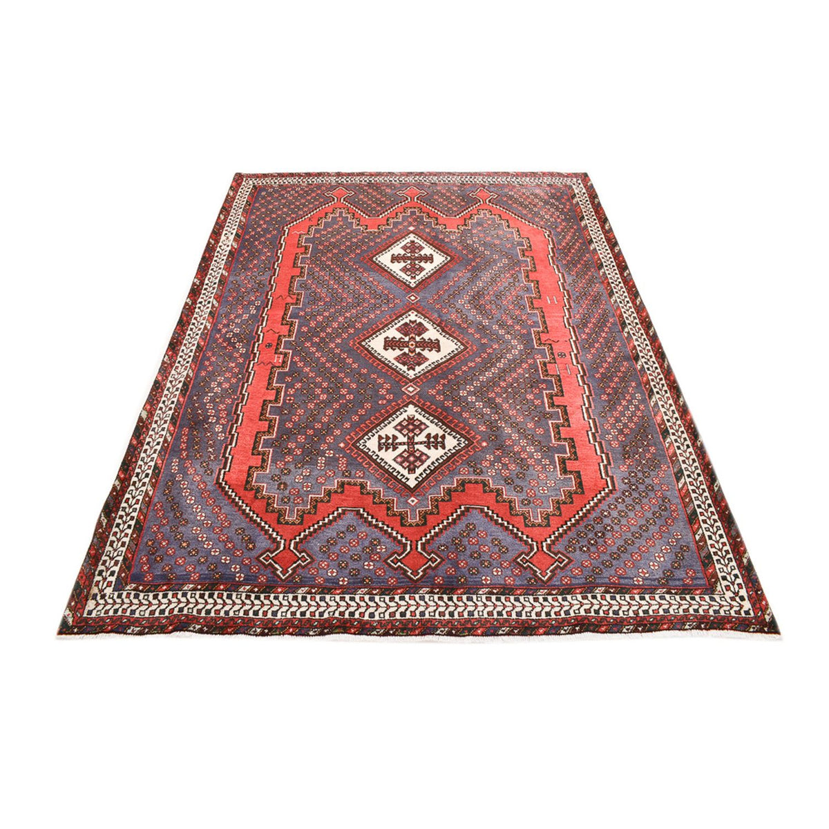 Tapis persan - Nomadic - 241 x 180 cm - rouille
