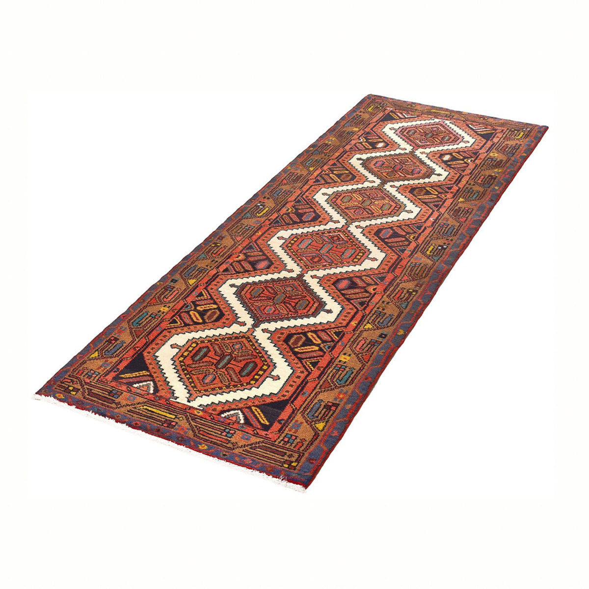 Tapis de couloir Tapis persan - Nomadic - 294 x 75 cm - rouille