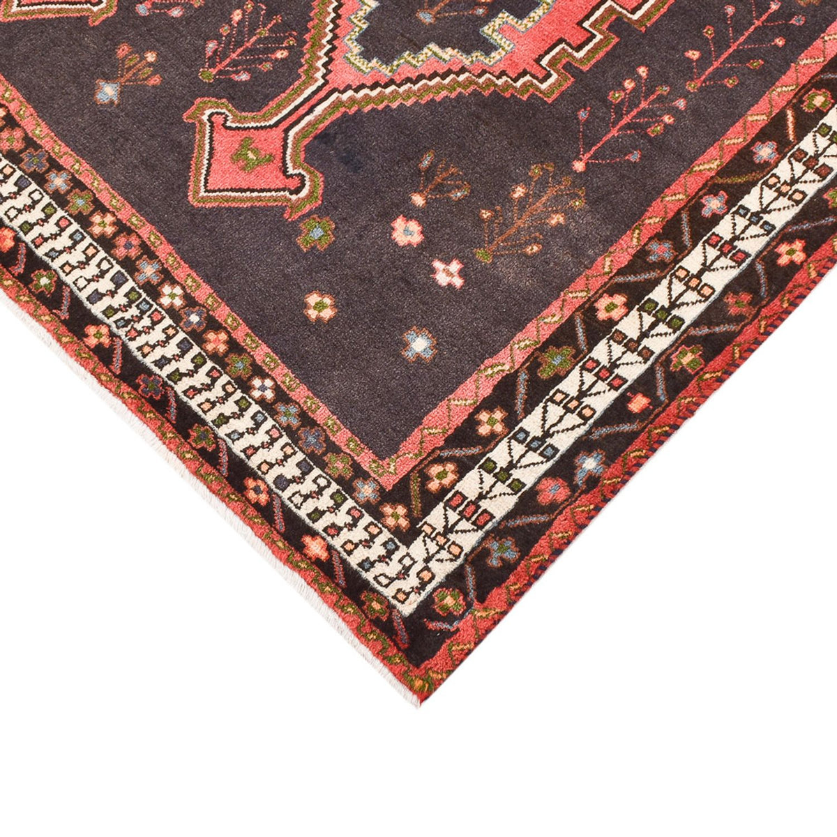 Tapis persan - Nomadic - 237 x 169 cm - gris clair