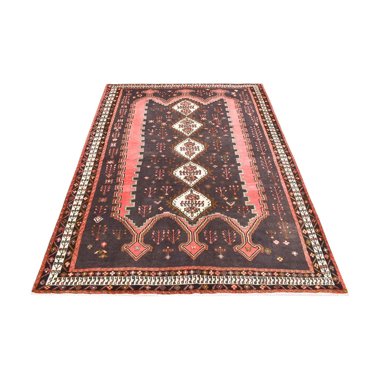 Tapis persan - Nomadic - 237 x 169 cm - gris clair