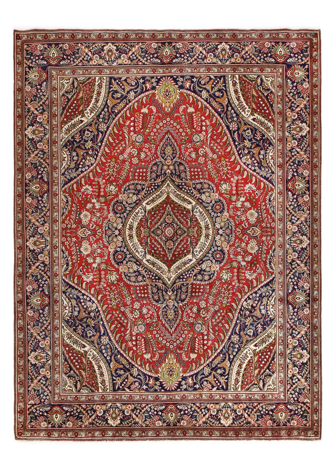 Tapis persan - Tabriz - 393 x 295 cm - rouge