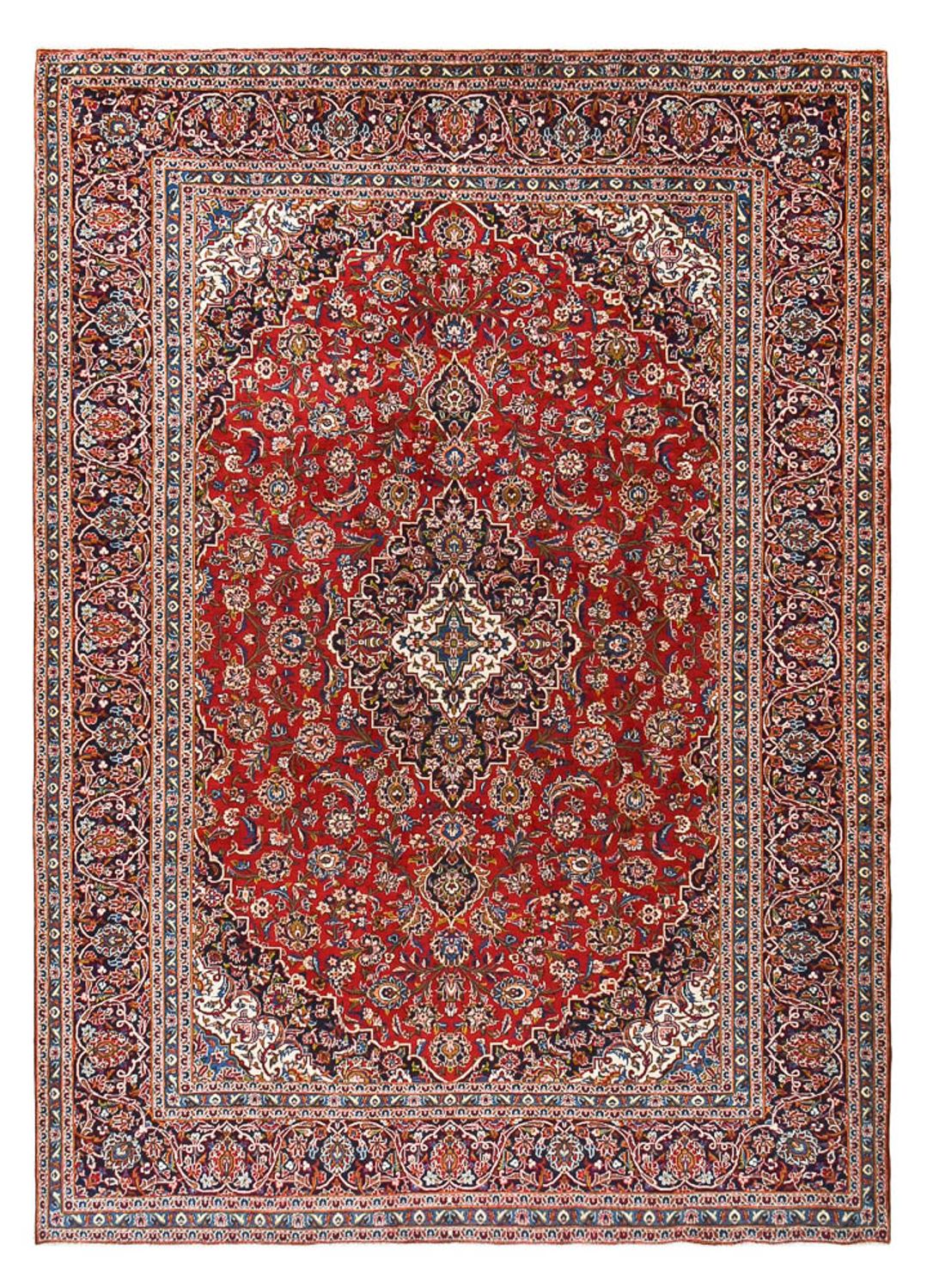 Tapis persan - Keshan - 395 x 288 cm - rouge