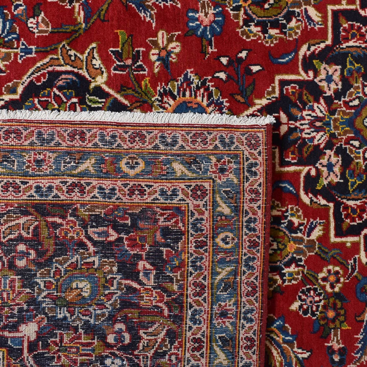 Tapis persan - Keshan - 395 x 288 cm - rouge