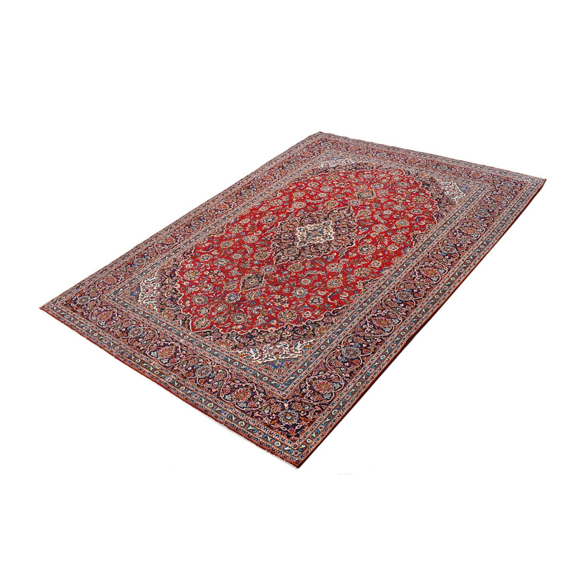 Tapis persan - Keshan - 395 x 288 cm - rouge