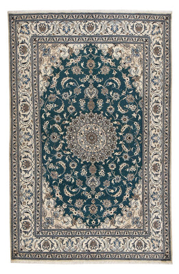 Tapis persan - Nain - 302 x 195 cm - vert
