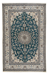 Tapis persan - Nain - 302 x 195 cm - vert