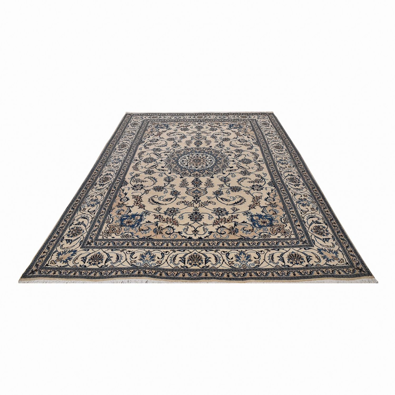 Tapis persan - Nain - 303 x 192 cm - beige