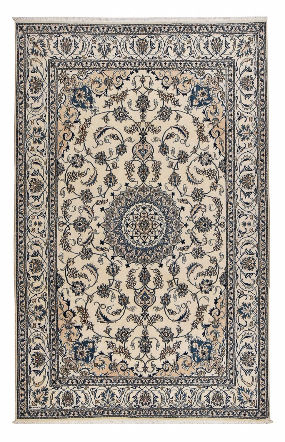 Tapis persan - Nain - 306 x 192 cm - beige