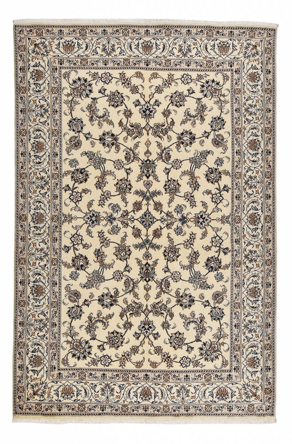 Tapis persan - Nain - 297 x 194 cm - beige
