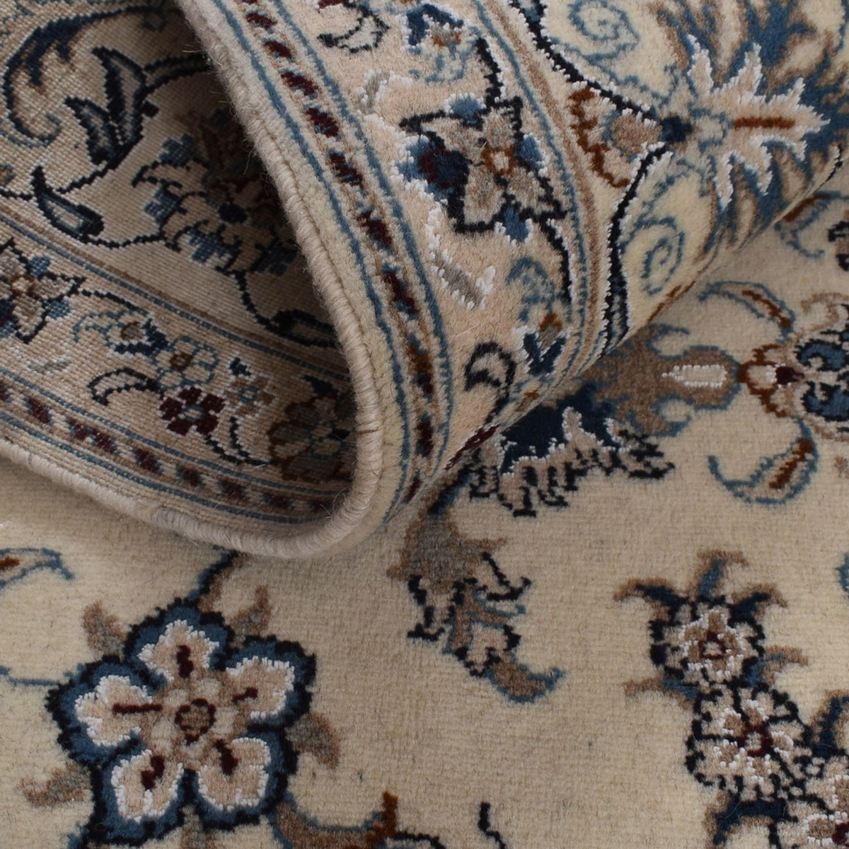 Tapis persan - Nain - 297 x 194 cm - beige