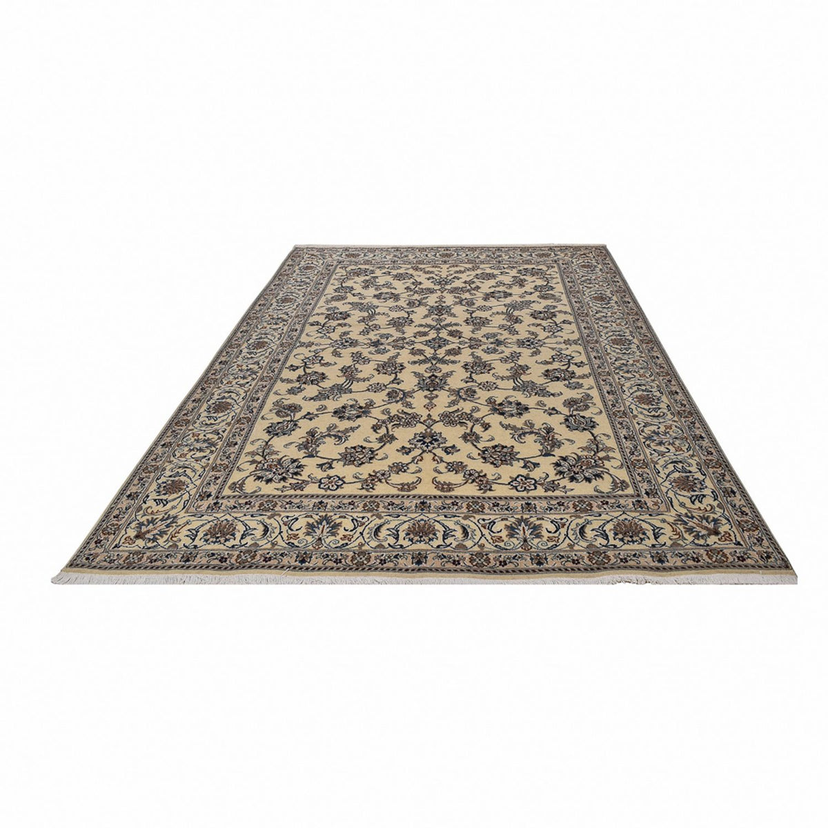 Tapis persan - Nain - 297 x 194 cm - beige