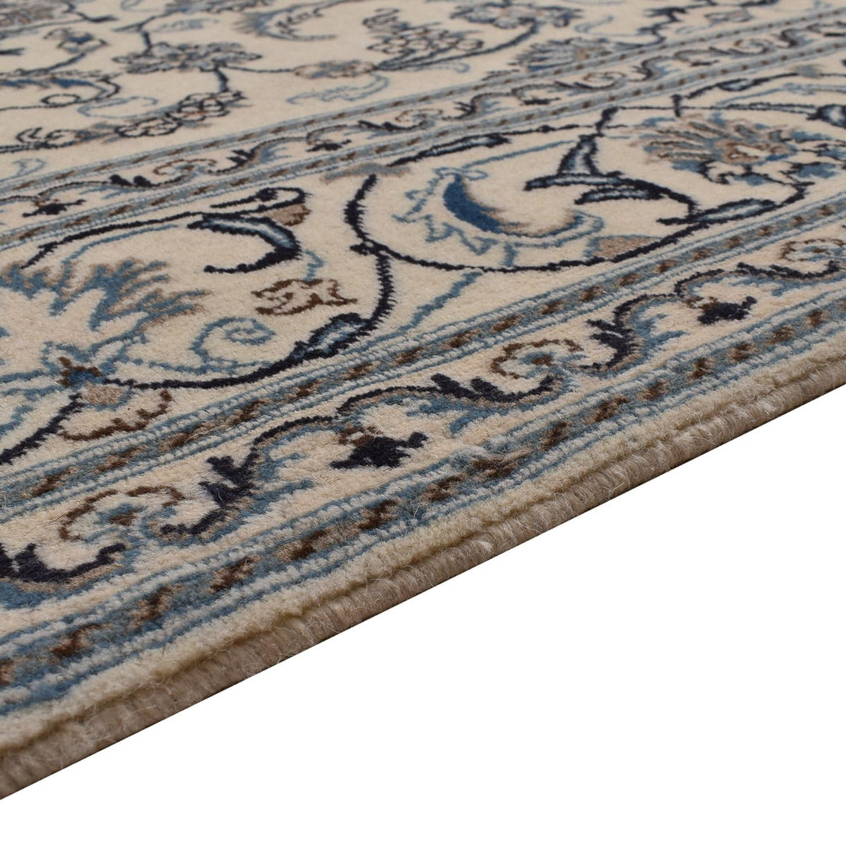 Tapis persan - Nain - 295 x 194 cm - beige