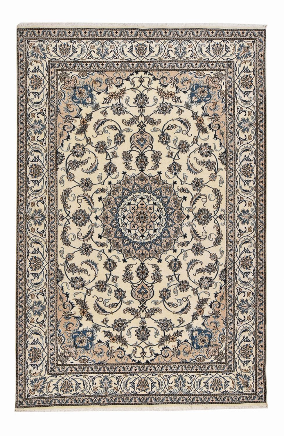 Tapis persan - Nain - 296 x 193 cm - beige