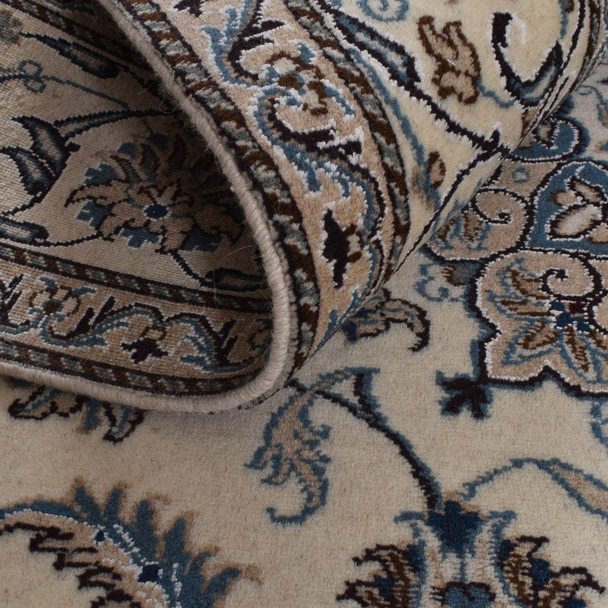 Tapis persan - Nain - 296 x 193 cm - beige