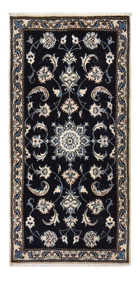 Tapis persan - Nain - 138 x 67 cm - bleu foncé