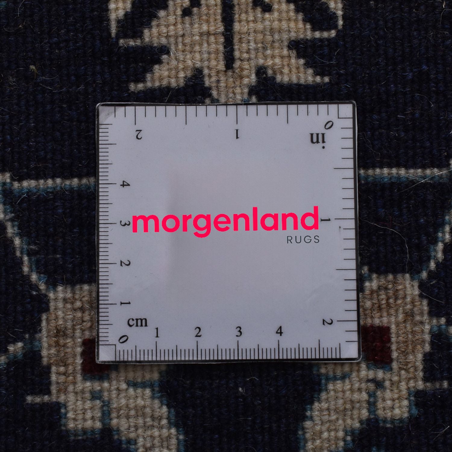 Tapis persan - Nain - 138 x 67 cm - bleu foncé