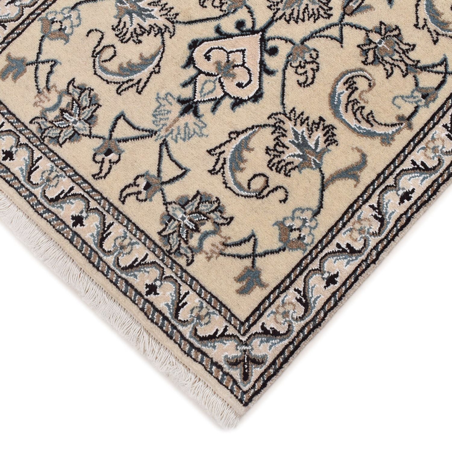 Tapis persan - Nain - 138 x 67 cm - crème