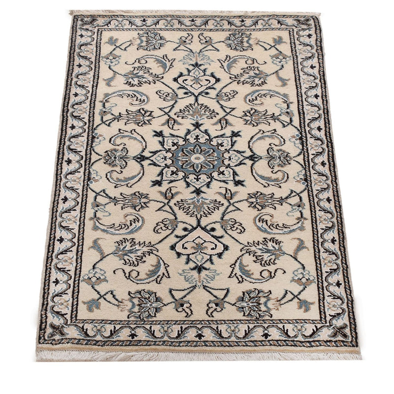 Tapis persan - Nain - 138 x 67 cm - crème