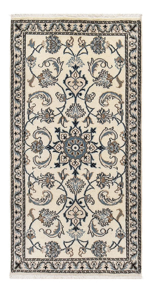 Tapis persan - Nain - 137 x 69 cm - crème
