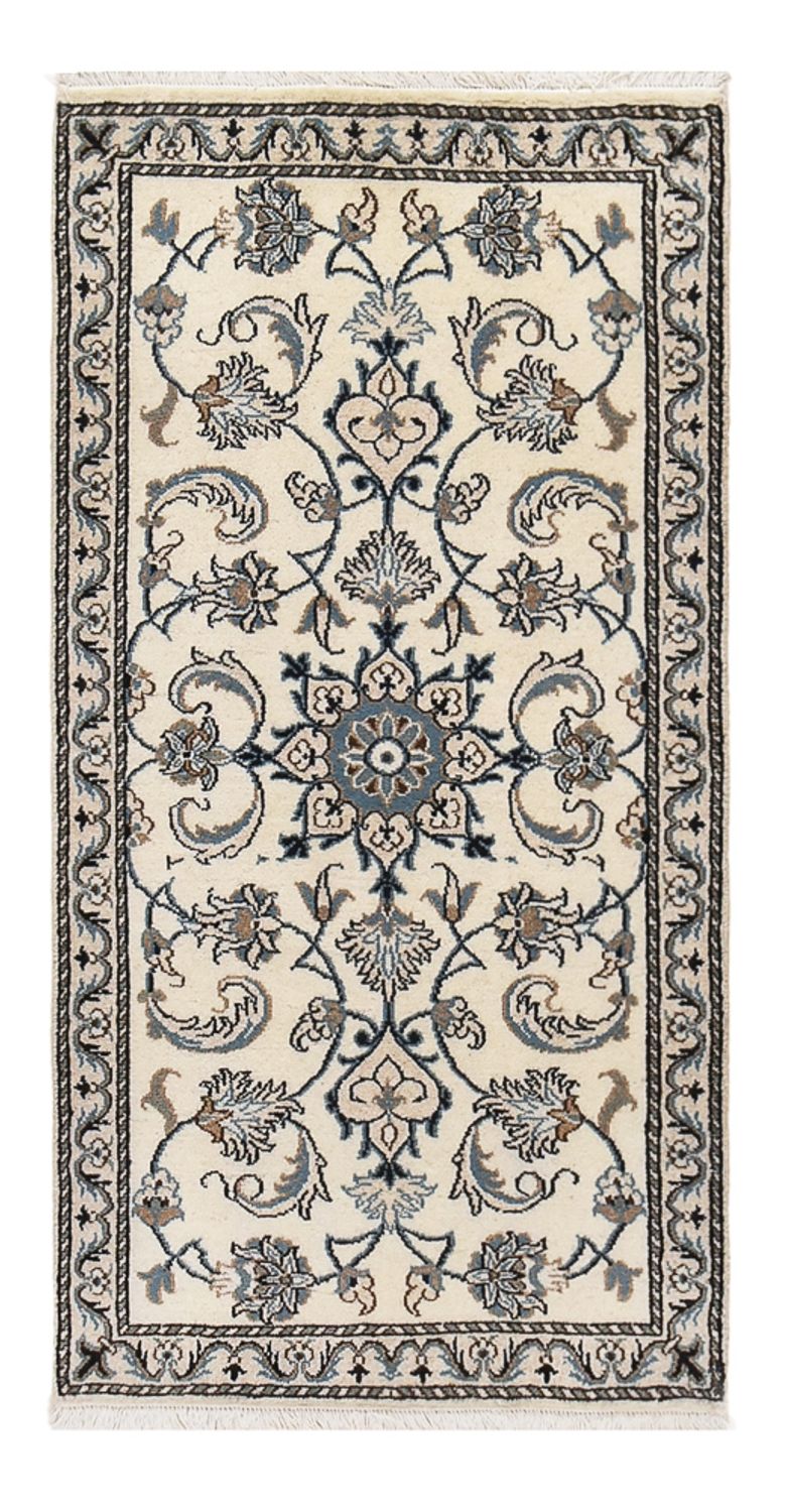 Tapis persan - Nain - 137 x 69 cm - crème
