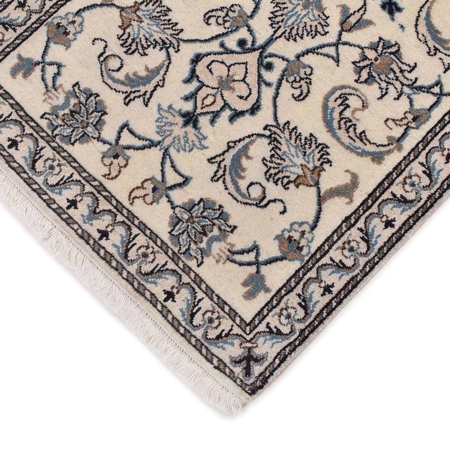 Tapis persan - Nain - 137 x 69 cm - crème