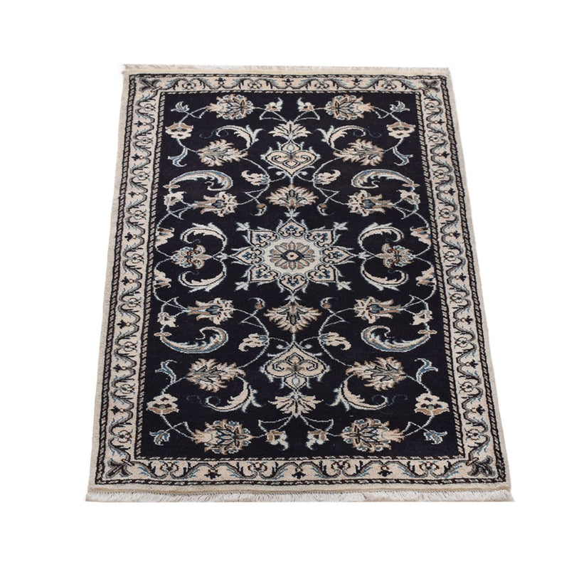Tapis persan - Nain - 135 x 69 cm - bleu foncé