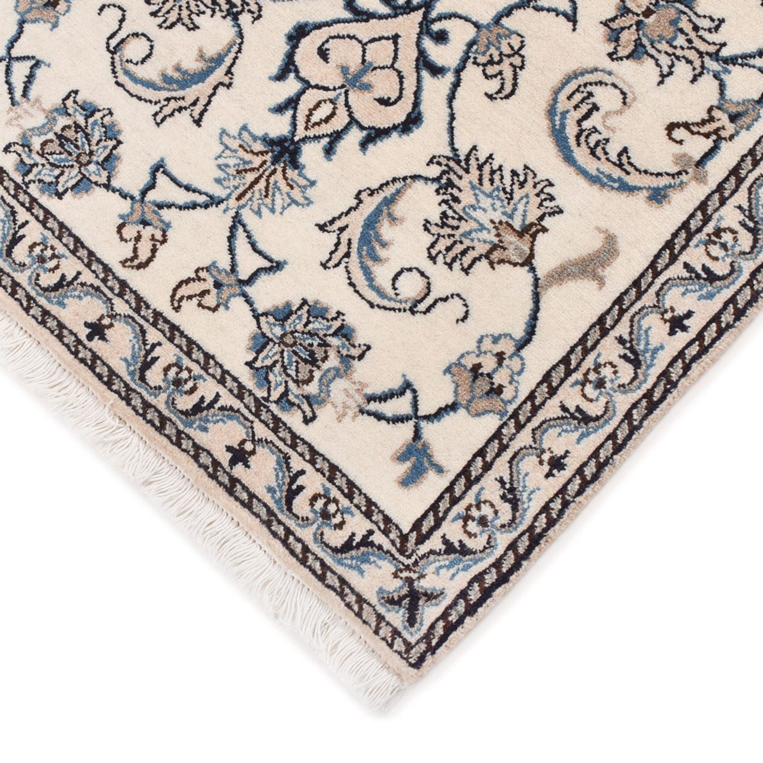 Tapis persan - Nain - 140 x 69 cm - crème