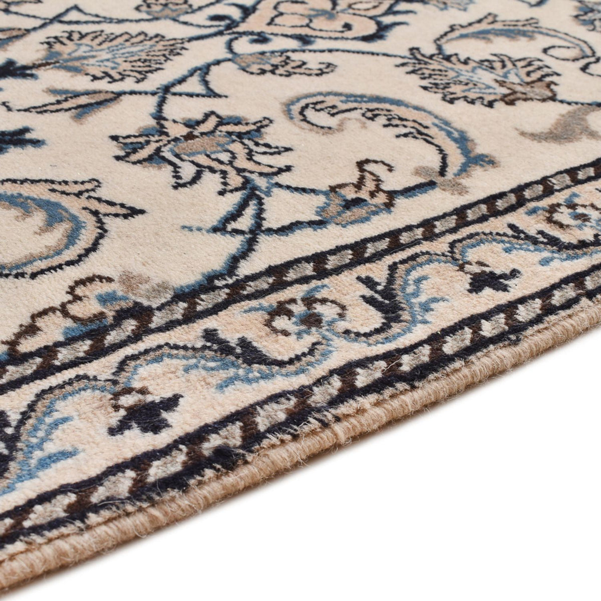 Tapis persan - Nain - 140 x 69 cm - crème