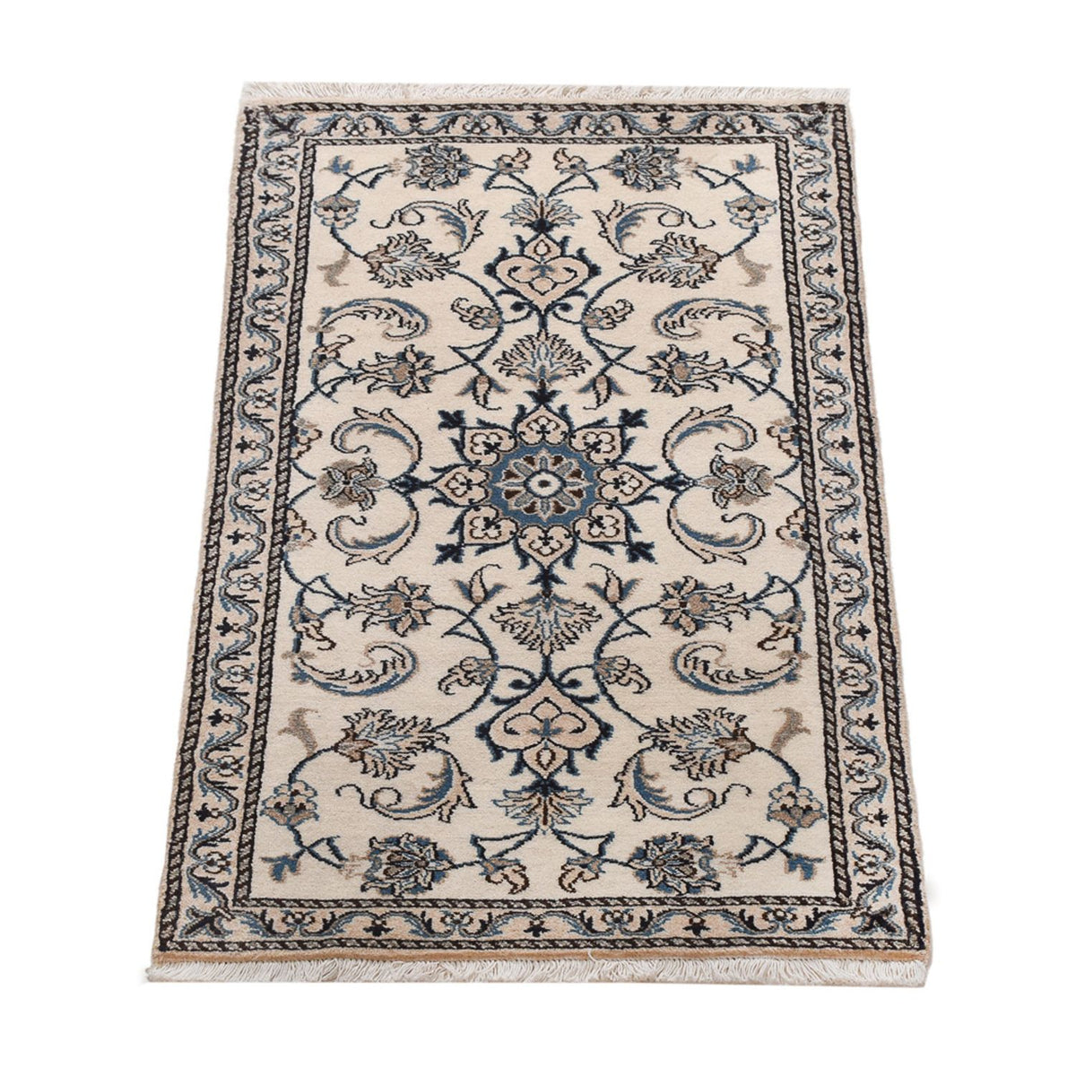 Tapis persan - Nain - 140 x 69 cm - crème