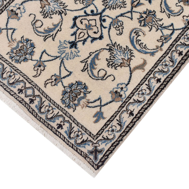 Tapis persan - Nain - 136 x 68 cm - crème