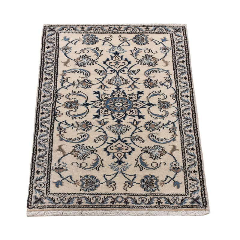 Tapis persan - Nain - 136 x 68 cm - crème