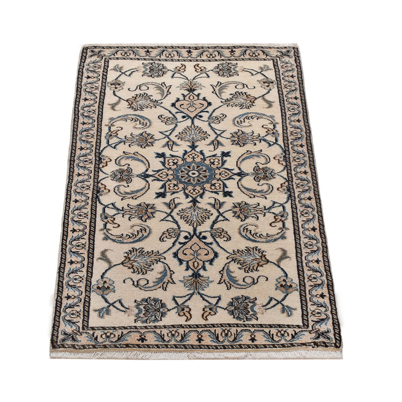 Tapis persan - Nain - 142 x 69 cm - crème
